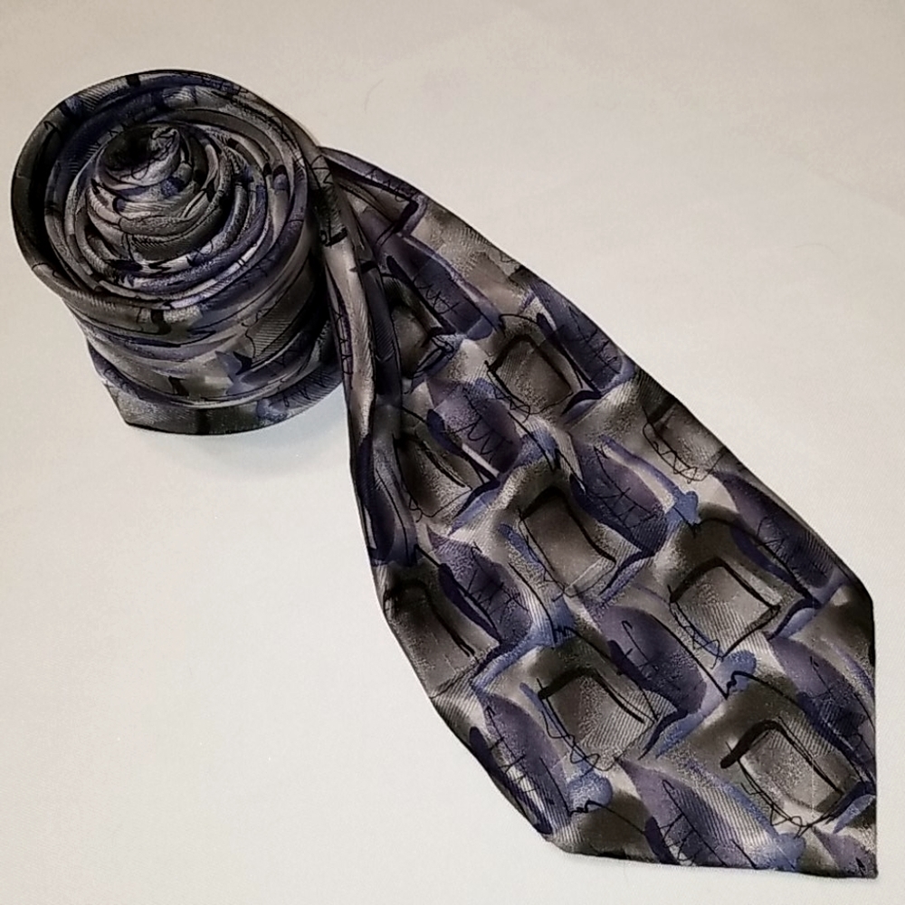 J. GARCIA Print Design Silk Tie